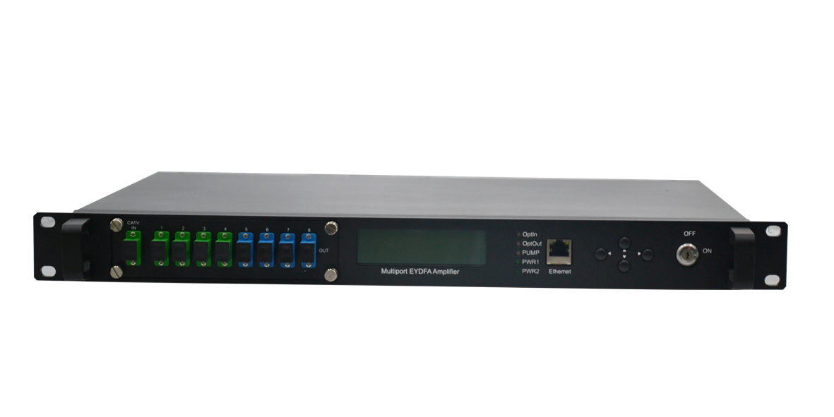 1U 4 port+ WDM optical amplifier/EDFA